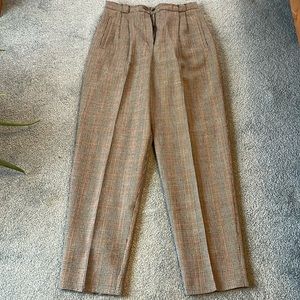 Vintage 90s Requirements Black & White Plaid Trouser Pants 10. Wool w/liner
